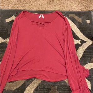 Pink/Red Long-Sleeve